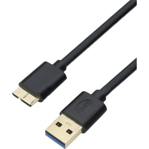 0.5M Micro USB 3.0 Cable Fast Speed Type A Male To Micro B Data Sync Cable for External Hard Drive Disk HDD Samsung S5 Note 3