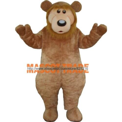 Brown Bear Costume Long Fur Bear Mascot Costume