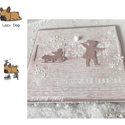 Snowball Boy Girl Metal Cutting Dies Scrapbooking Stencil DIY Decorative Craft Embossing Die Cuts Card Making New Dies For 2019