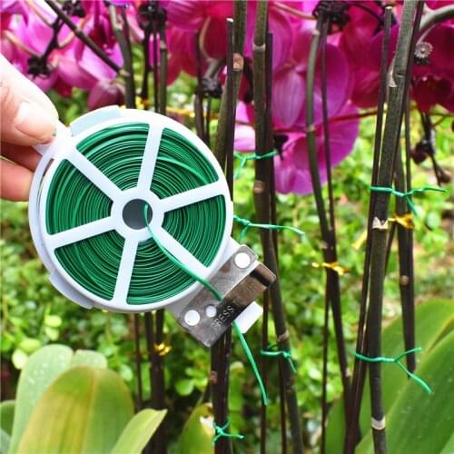 Multifunctional Plastic Steel Twist Tie Sturdy Reusable Garden Plant Support Strap Tie Home Improvement Cable Ties 1-100M