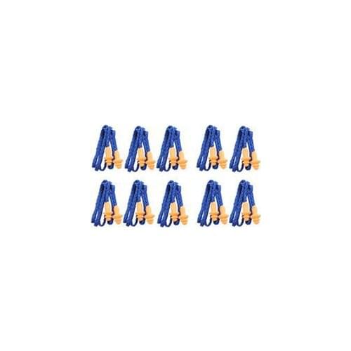 Washable Noise Defense Hearing Protection Earplugs 3M Anti 25dB Noise 10pcs/Lot Soft Silicone Corded Reusable Ear Plugs