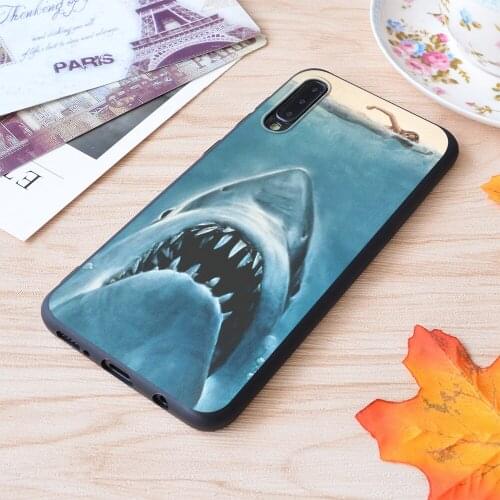 Jaws Shark Print Soft Silicone Matt Case For Samsung Galaxy S Note and Galaxy A