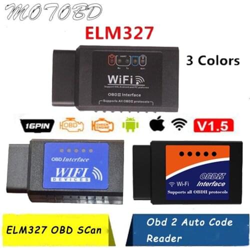New 3 Color ELM327 Wifi V1.5 Elm 327 Wifi Car Diagnostic Tool Support OBD II obd2 Protocols For Android IOS