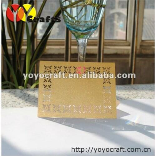 Wholesale wedding supply laser cutting wedding invitation card thank you card sample