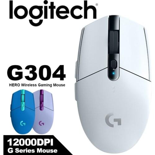 Original Logitech G304 LIGHTSPEED Wireless Gaming Mouse with 12000DPI 2.4G HERO Engine Mice for LOL PUBG Fortnite Overwatch CSGO