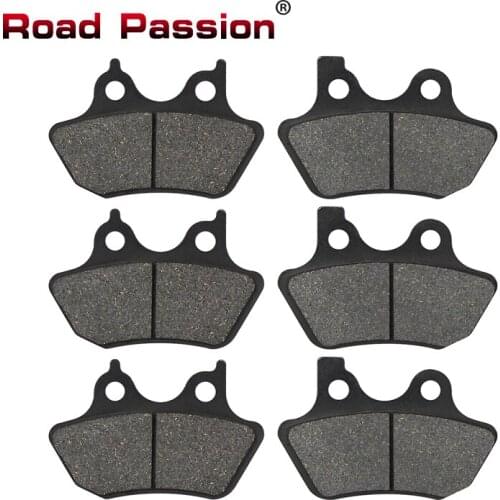 Road Passion Motorcycle Front Rear Brake Pads For Harley Dyna Super Wild Glide FXDX FXDWG Rider FXDXT FXDS Sportster XL1200S