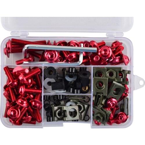 Complete Aluminium Fixing Screw Fastener Clip for Kawasaki ZX6R ZX636R 636 1996 97 98 99 00 01 02 2003 Sportbike Bolt Kit New