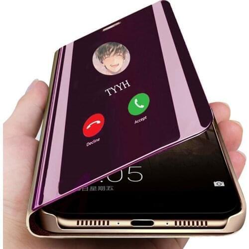 Luxury Plating Smart Mirror Cases for Samsung Galaxy J7 2016 J76 J710 J710F J710H Flip Protective Phone Cover For Samsung J710