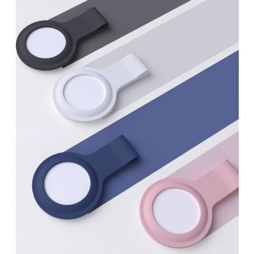 Silicone Protective Case with Keychain for Apple Airtags Locator Tracker Anti-lost Cover Protection Sleeve