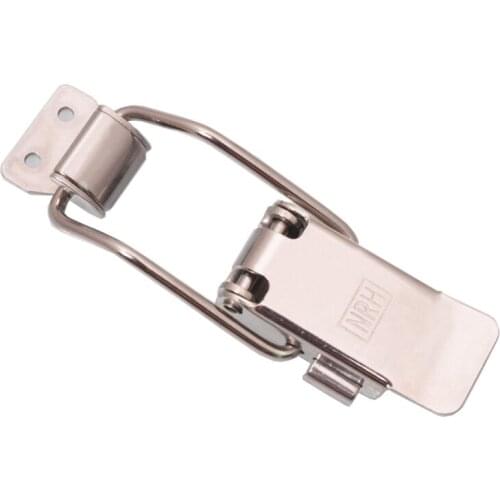 Free shipping 304Stainless steel buckle latch spring snap Insurance Electrical medical equipment box bag case hasp hardware part