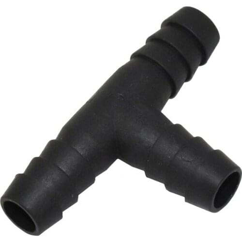 100 pcs Plastic Tee Diameter 10 mm Bird Rabbit drinking waterer pipe black Tee pipe Chicken waterer Fitting quail feeders