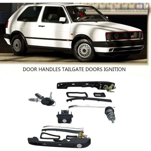 191898081 FOR VW GOLF MK2 COMPLETE LOCK KIT SET DOOR HANDLES TAILGATE DOORS IGNITION WITH 2 SAME KEYS