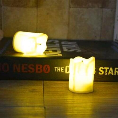 2PCs 3.6x5cm Simulated LED Candle Flameless Electronic Candle New Year Birthday Wedding Thanksgiving Day Party DIY Decos Gift
