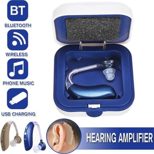 2020 best Bluetooth Audifonos Hearing Aid Digital Sound Amplifier Air Conduction Wireless for Deaf Elderly Ear Care Hearing Aids