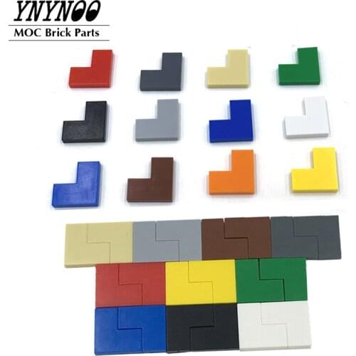 230Pcs/lot Tile 2 x 2 Corner 14719 MOC Tiles Building Blocks Bricks DIY LOGO Parts Enlighten Assembles Particles Toys Gifts