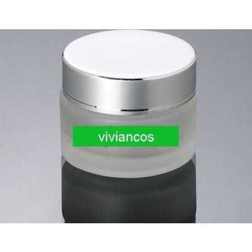300Pcs/lot Glass Frosted 100g Cosmetic Empty Jar Pot Eyeshadow Makeup Face Cream Container,PP Cream Jar Bottle