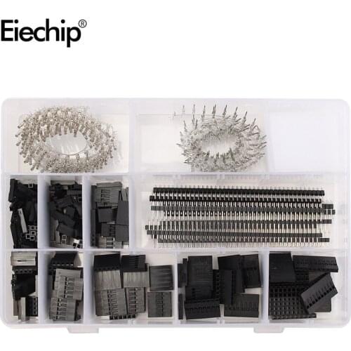 525pcs/set Dupont Wire Jumper Pin Header Connector Housing Kit Male Crimp Pin+Female Pin Connector Terminal Pitch diy electronic