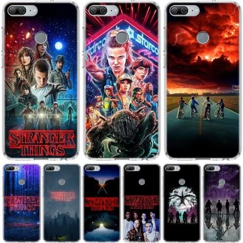 Hot Stranger Things Poster Phone Case for Huawei Honor 10 9 Lite Y9 Y5 Y6 Y7 2019 8X 8A 8S 7A 7X 10i 20i Pro V30 Art Coque Capa