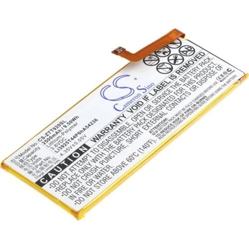 CS 2500mAh / 9.50Wh battery for ZTE Blade S7, Blade S7 Dual SIM, Blade S7 Dual SIM TD-LTE, T920 Li3925T44P6hA54236