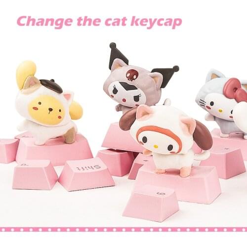 For Mechanical Keyboard Personalized Keycap Cartoon Animation Changing Keycap Cherry MX Game Accessories Keycap