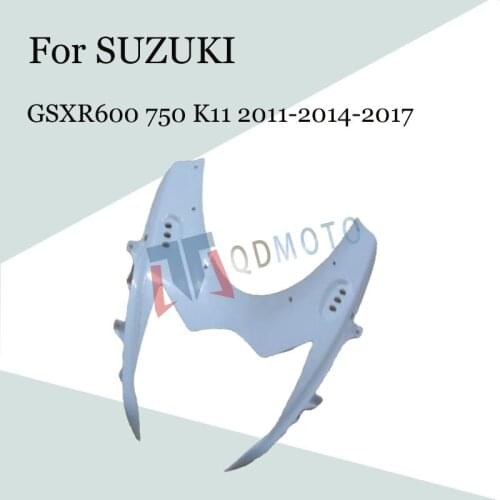 For SUZUKI GSXR600 750 K11 2011-2014-2017 Motorcycle Accessories Head Fairing Nose Front Upper ABS Injection Fairing