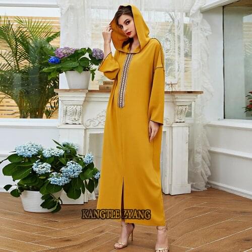 Robe Abaya Dubai Kaftan Turkey Islam Arabic Muslim Long Dress Djellaba Femme Plus Size Dresses Abayas For Women Caftan Marocain