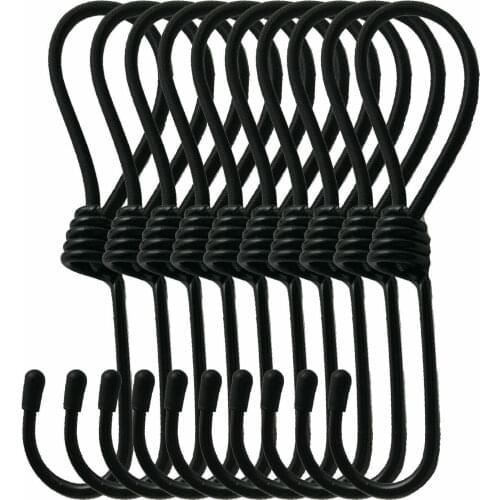 Caravan Privacy Screen Tie Down Kit 10 x Bungee Cords with Hook Pack Awning Mat