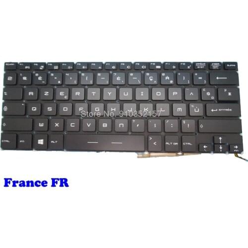 Laptop Keyboard For MSI GS30 2M-011XFR 2M-015FR 2M-023FR 2M-024XFR GS40 6QE-014FR 6QE-015XFR GS43VR 6RE-037FR 7RE-086FR French
