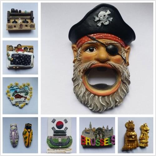 Europe and America Flavor scenery Fridge Magnets Tourism Souvenir Refrigerator Magnetic Sticker Collection Handicraft Gift