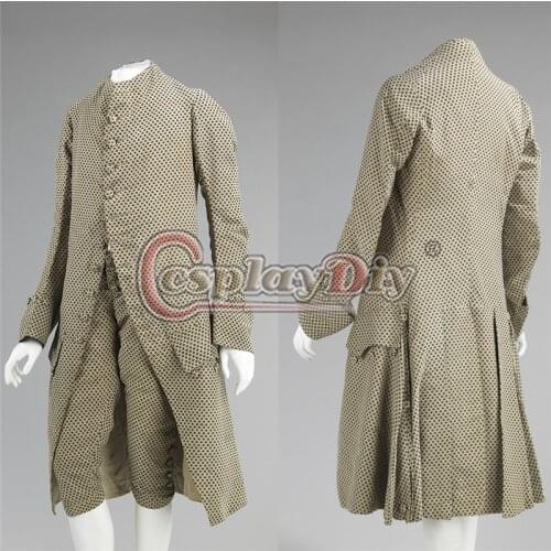 Cosplaydiy British Mens Suits Mid 18th Century Mens Breeches Vest Pants Gentlemans Day Suit Outfit L320
