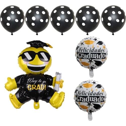 18inch Congrats Grad Helium Foil Balloons Set Graduation Balloon Birthday Party Decorations Kids Graduation Ceremony Air Globos