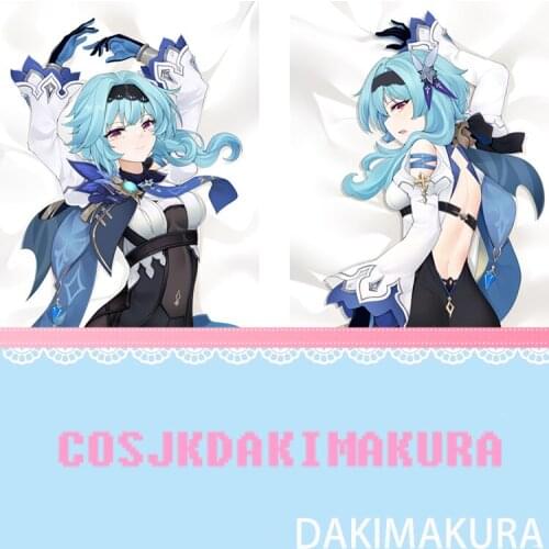 Anime Dakimakura Genshin Impact Eula Lovely Girl HD Print Pillowcase Body Hugging Pillow Cover Case Otaku Room Cosplay Decorate