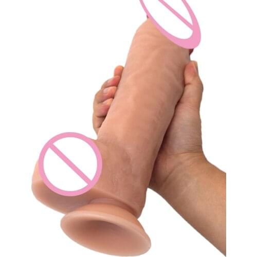 NNSX Huge Realistic Dildo Skin Feeling Fake Penis Anal Plug Consoladores Sex Toy Masturbation G Point Stimulation Suction Cap