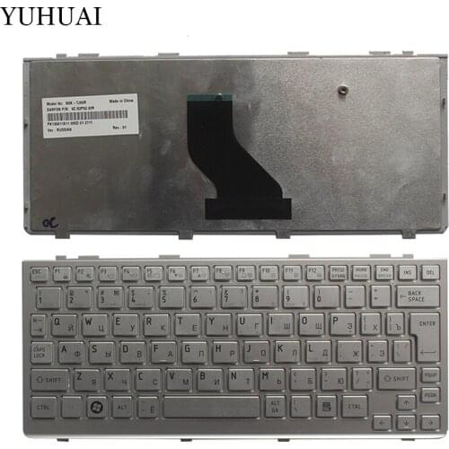 New Russian Laptop keyboard for Toshiba Satellite NB200 NB205 NB200-10Z NSK-TJ00R RU layout silver