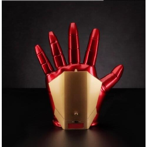 New Iron Man Gloves Wearable Multifunction Gloves Helmet Mask Luminous Fashion Genuine Model Figure Cosplay Props Toy Gift