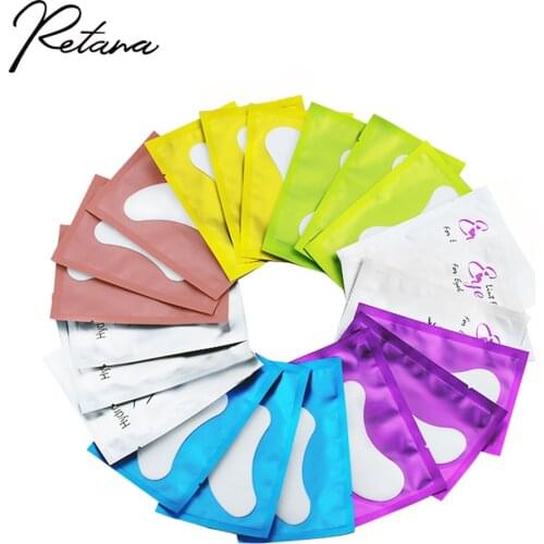50/100 Pairs of Eyelash Pad Gel Patches Grafted Under The Eyelashes Eye Patch For Eyelash Extension Paper Stickers Makeup Tools
