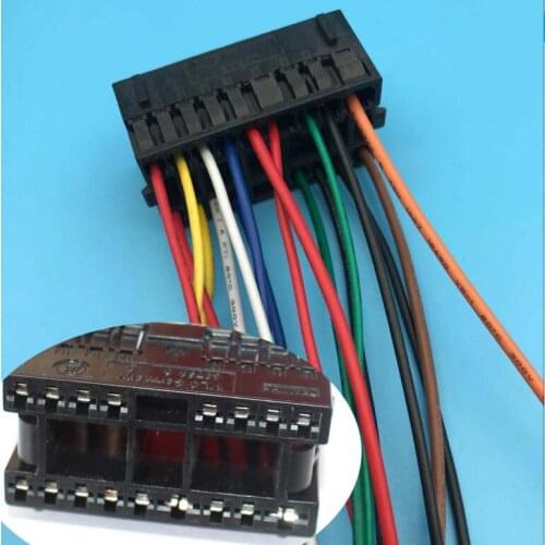 Free shipping 17 Pin/Way Headlight Headlamp Switch Plug Connector With Cable Wire Pigtail ForVWJetta Golf MK4 Beetle 1J0 972 999