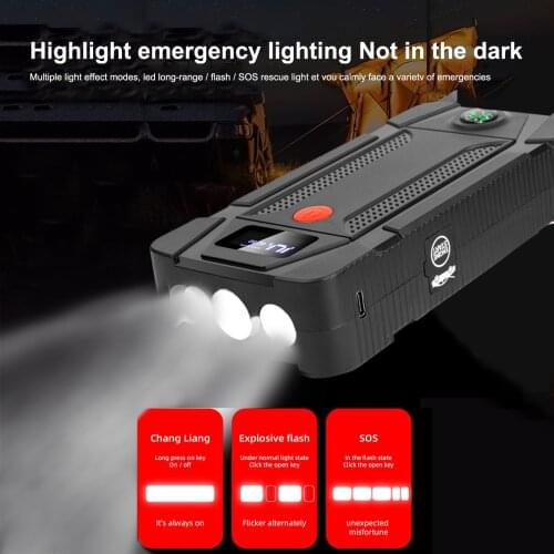Portable Car Jump Starter 12V Battery 20000mAH USB Power Bank New