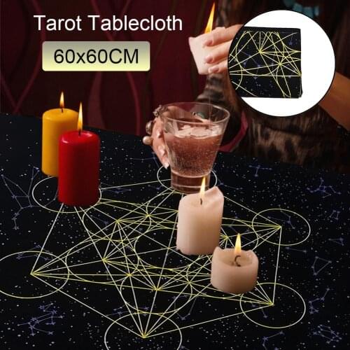 Tarot Tablecloth Crystal Grid Tarot Card Table Cloth For Psychologists Magicians Special Tablecloth Tarot Deck Game Table Cloth
