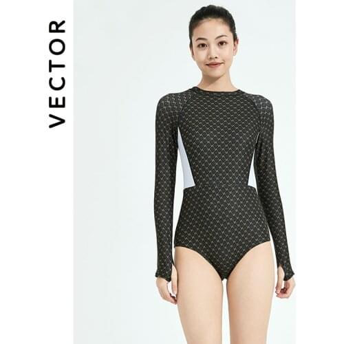 VECTOR 2021 Spandex Profession Swimsuits for Women One-Piece Bathing Suit Surfing Snorkeling Female Thin Swimwear Girls Stripes