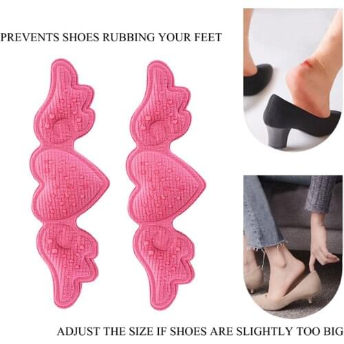 Women Insoles for Shoes High Heels Butterfly Adjust Size Heel Liner Grips Protector Sticker Pain Relief Foot Care Insert Cushion