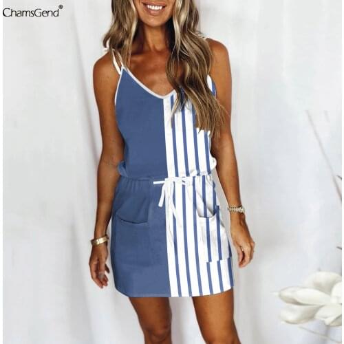 Fashion Boho Print Party Dress Women 2021 New Summer Vintage V-neck Mini Dress Sexy Sleeveless Open Back Beach Dress Vestidos