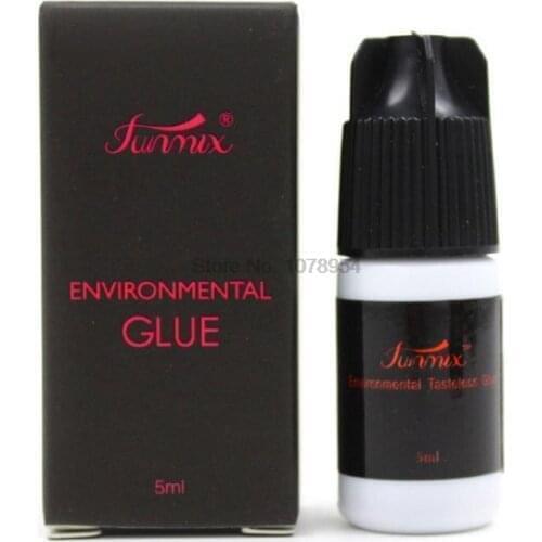 200pcs Fast Drying Eyelash Glue No Odor No Irritation Waterproof False Lashes Extension Adhesive Black Strong Sticky