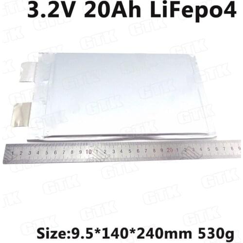 Lifepo4 cell 20Ah 3.2V high drain 100A rechargeable lifepo4 20ah for solar diy electric bike battery 24v lifepo4 pack power