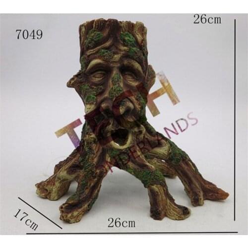 Aquarium accessories fish tank tree hole old man aquarium equipment resin crafts wood resin