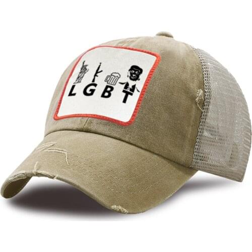 Harajuku Liberty Guns Printed Snapback Hat Outdoor Casual Trucker Hat Cotton Baseball Cap Breathable Unisex Mesh Baseball Caps