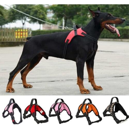 Big Heavy Duty Dog Pet Harness Collar Adjustable Padded Extra Big Large Medium Small Dog Harnesses vest Husky Dogs Supplies