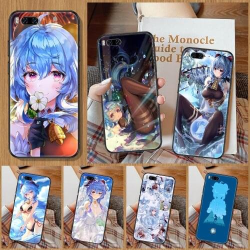 Genshin Impact Ganyu Phone Case For Xiaomi Mi Note 8 9 10 11 9T 10T A3 Lite Pro Ultra black trend Etui luxury coque art hoesjes