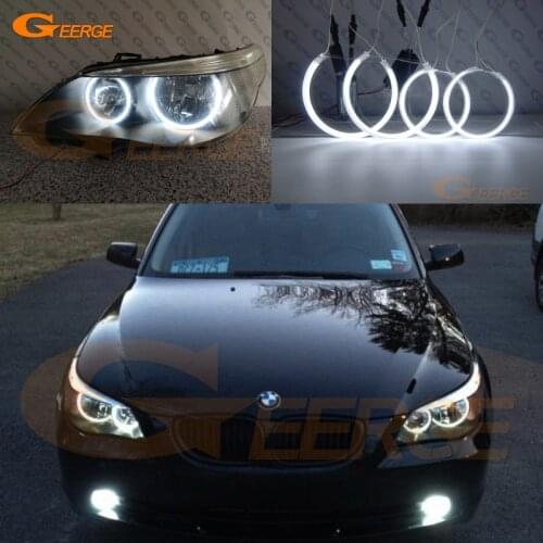 For BMW E60 E61 520i 525i 530i 540i 545i 550i M5 Pre LCI 2003-2007 Ultra bright CCFL Angel Eyes Halo Ring Day Light Car styling