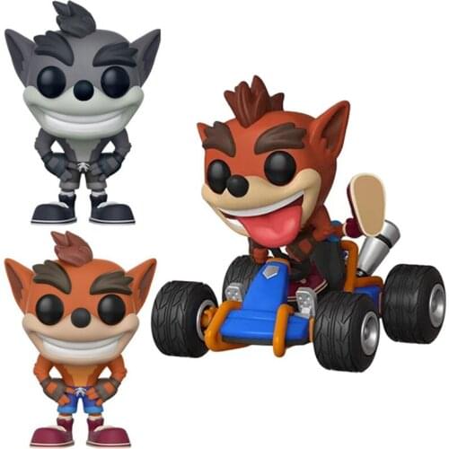 FUNKO POP Games Crash Bandicoot #273 Crash Bandicoot Chase Grey Exclusive Action Figrue Model POP Toys